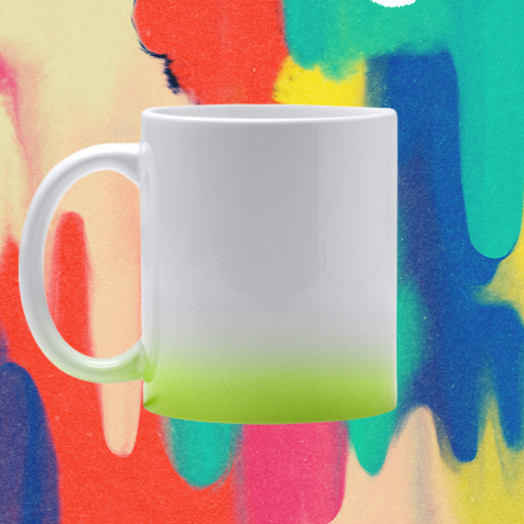 Taza con degradado de color