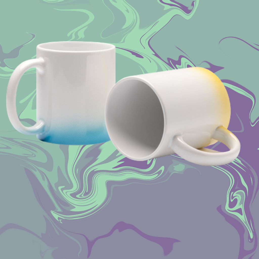 Taza con degradado de color