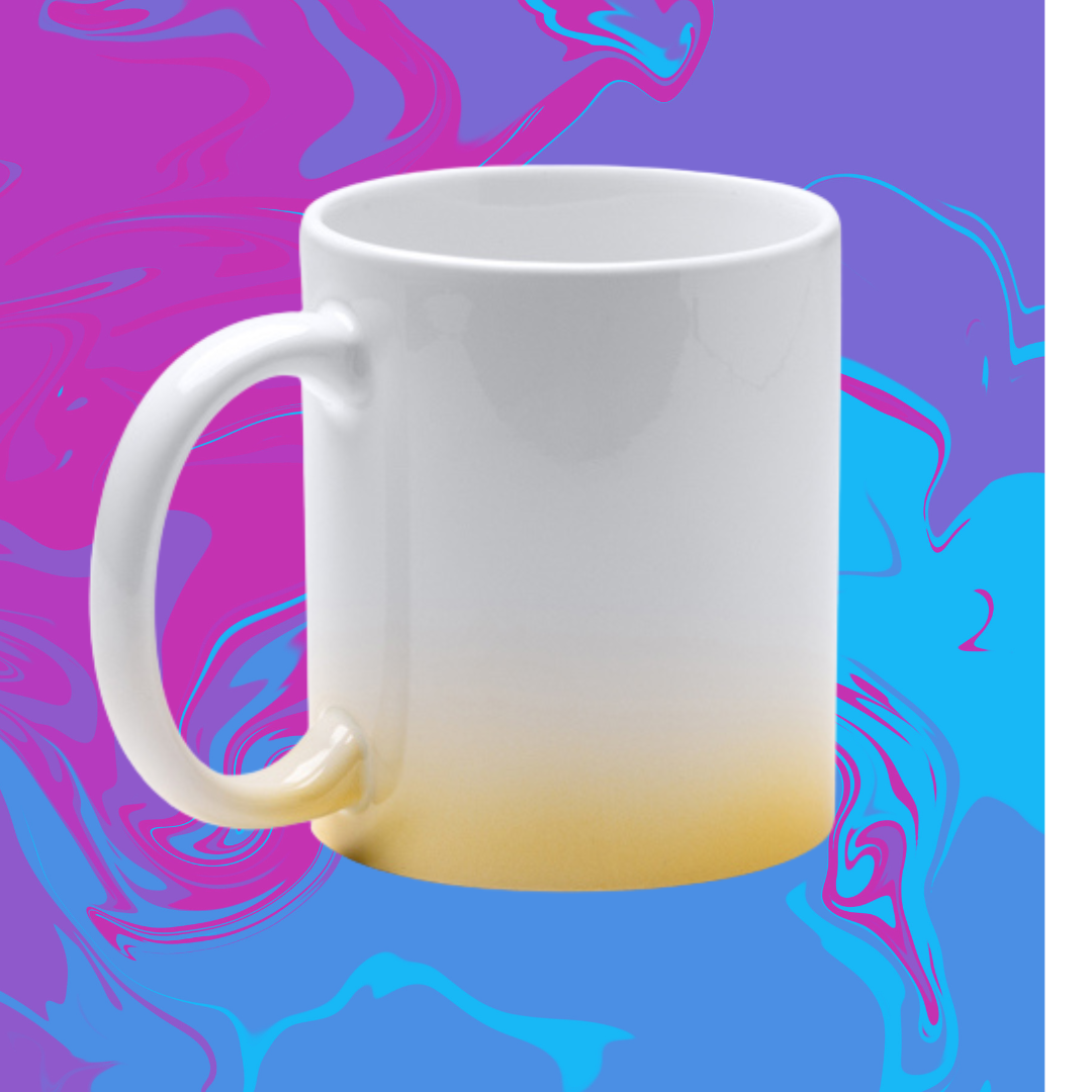 Taza con degradado de color